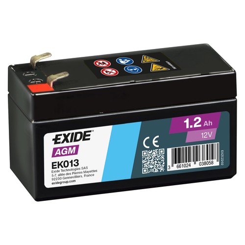 Batteria agm exide - batteria, ek013